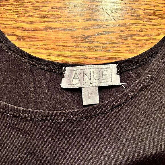 A'nue Miami A Line Tank Stretchy Black Women's Size Petite Small Made in USA NWT - Picture 3 of 12